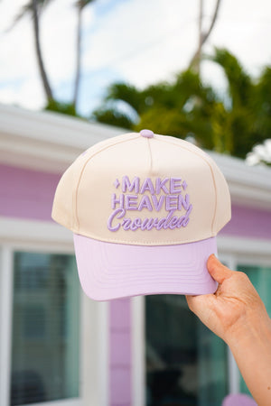 Make Heaven Crowded - Vintage Trucker Hat by KenzKustomz, Southern lifestyle apparel detail photo 7
