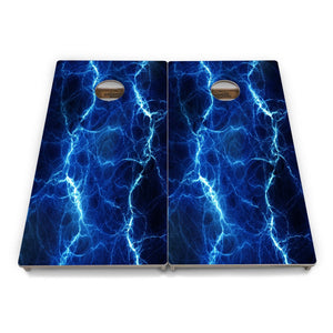 Blue & Green Lightning Cornhole Boards – Tournament Series