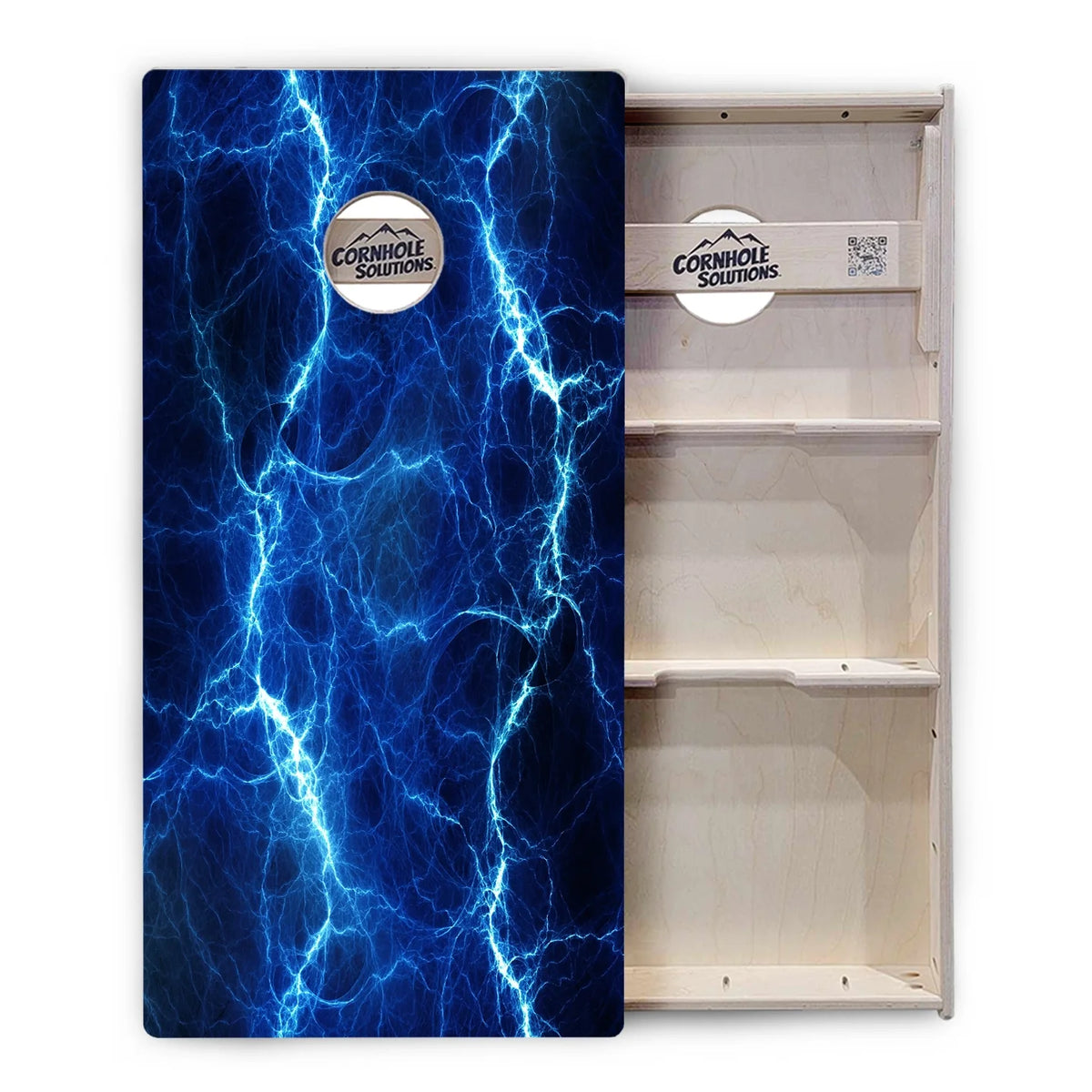 Blue & Green Lightning Cornhole Boards – Tournament Series