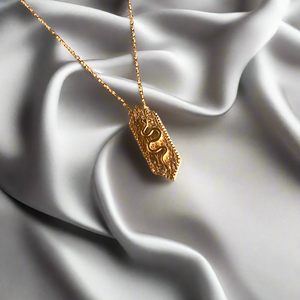 Mini Kundalini Serpent Necklace | Sterling Silver by Ke Bella, additional product image 3