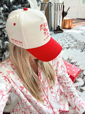 All I Want for Christmas is Cocktails - Red Vintage Trucker Hat by KenzKustomz, view 9