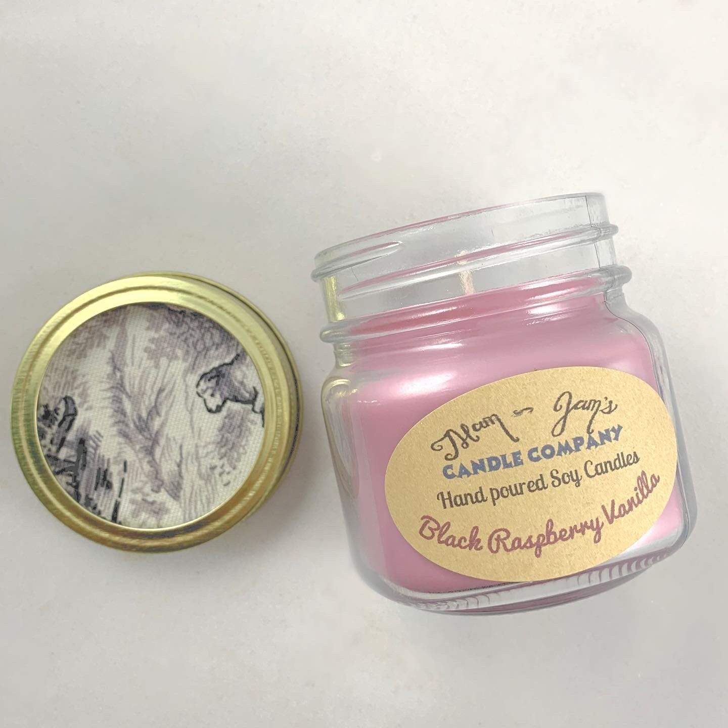 Black Raspberry Vanilla soy candle and wax melts by Mam Jam’s Candle Company