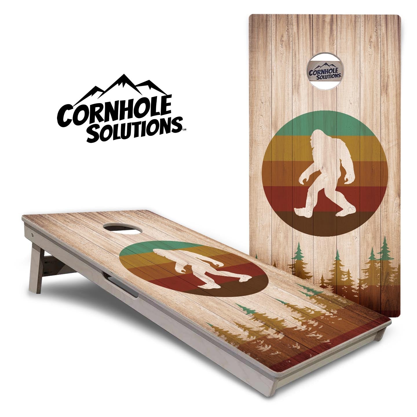Complete Tournament Cornhole Bundle - Boards, Bags & Carrying Case - Bigfoot