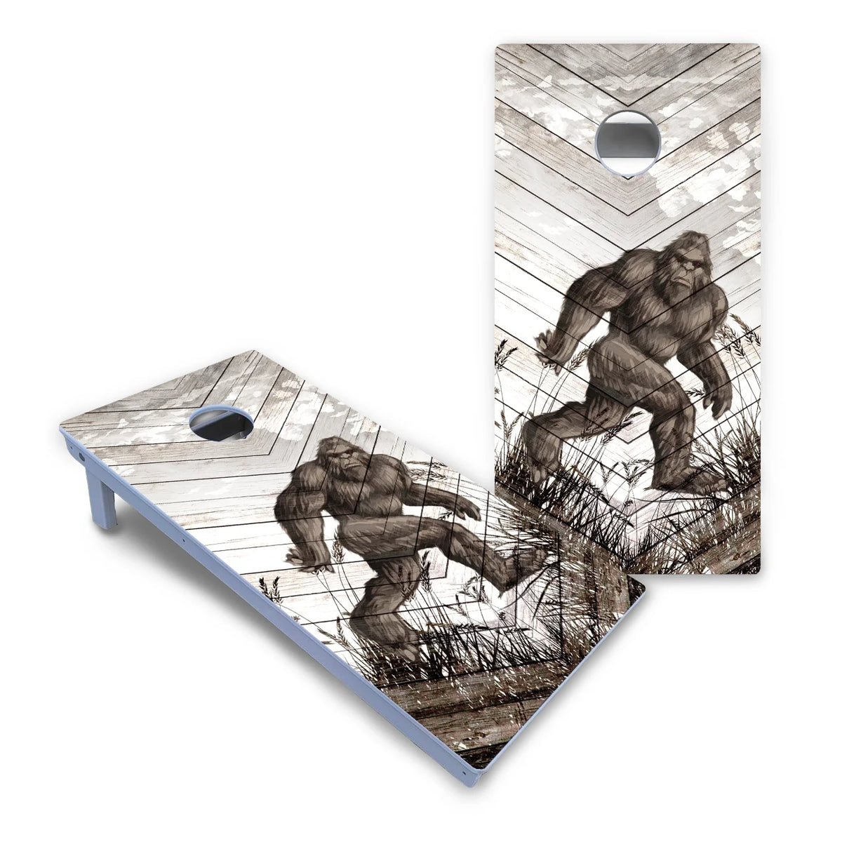 Bigfoot Whitewash Cornhole Boards - All Weather Series