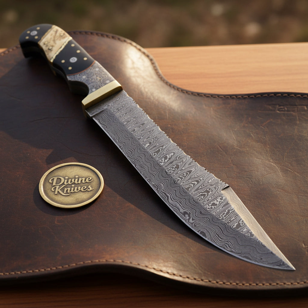 Mosaic Pin Clip Point Hunter by Divine Knives