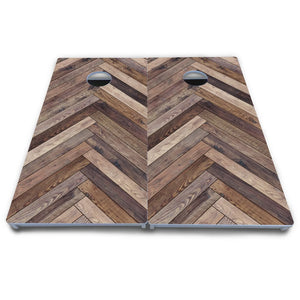 Herringbone Cornhole Boards - All Weather Series