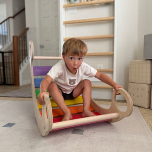 Climbing Arch by Bunny Hopkins, handcrafted wooden activity toy product and lifestyle photo 6