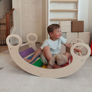 Climbing Arch by Bunny Hopkins, handcrafted wooden activity toy product and lifestyle photo 7
