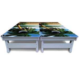Tropical Hideaway Cornhole Boards - All Weather Series