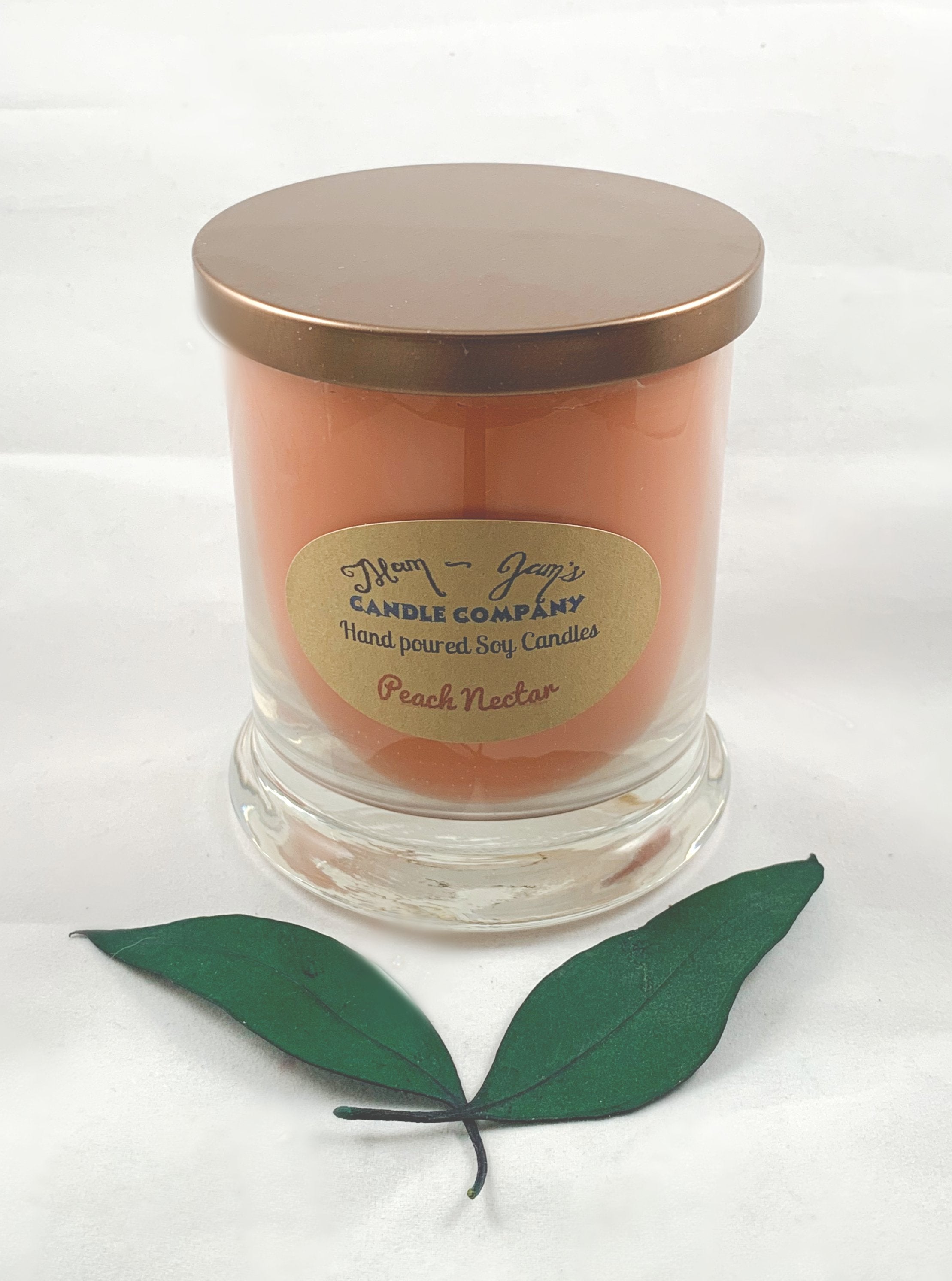 Peach Nectar soy candle and wax melts by Mam Jam’s Candle Company