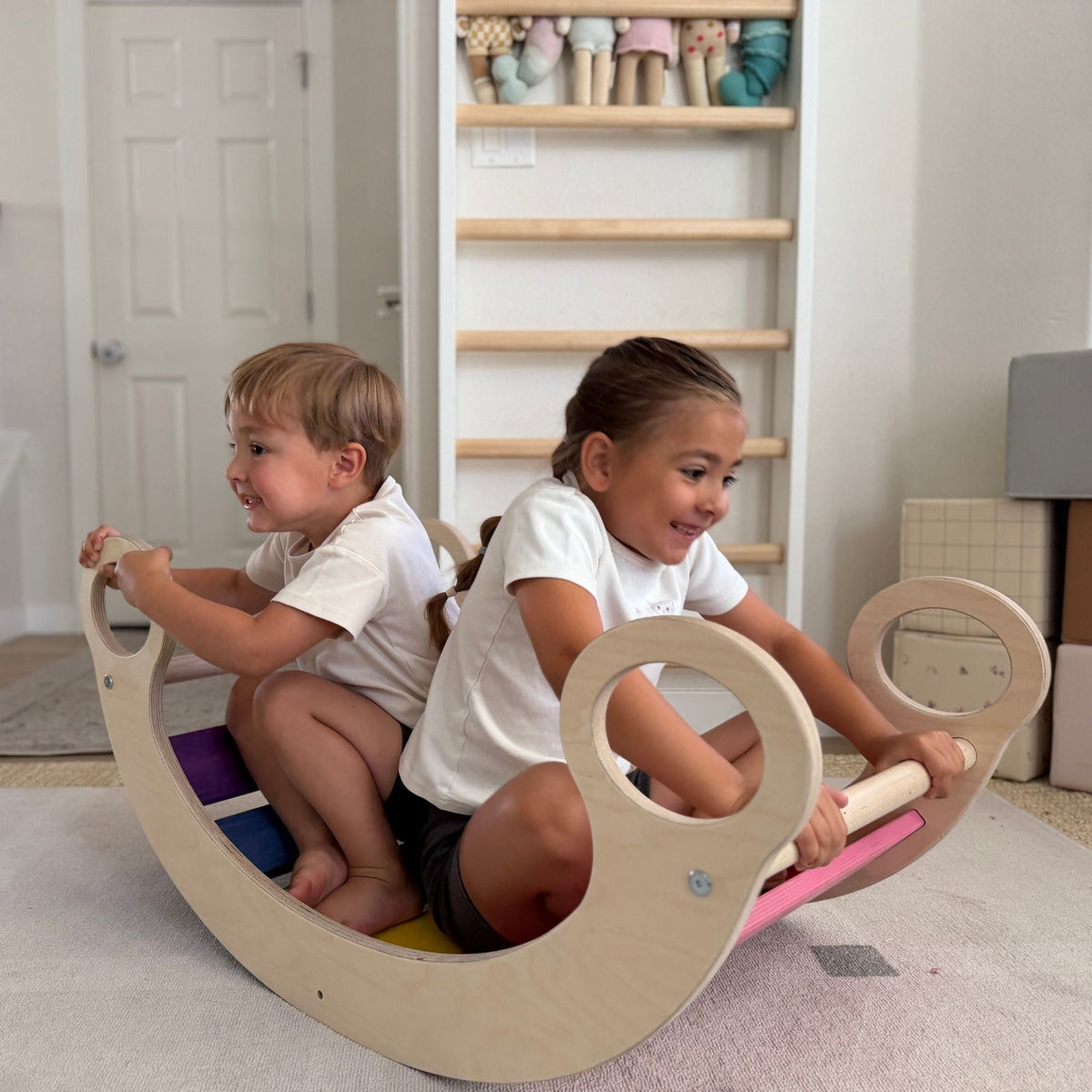 Climbing Arch by Bunny Hopkins, handcrafted wooden activity toy product and lifestyle photo 8