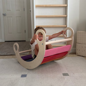 Climbing Arch by Bunny Hopkins, handcrafted wooden activity toy product and lifestyle photo 4