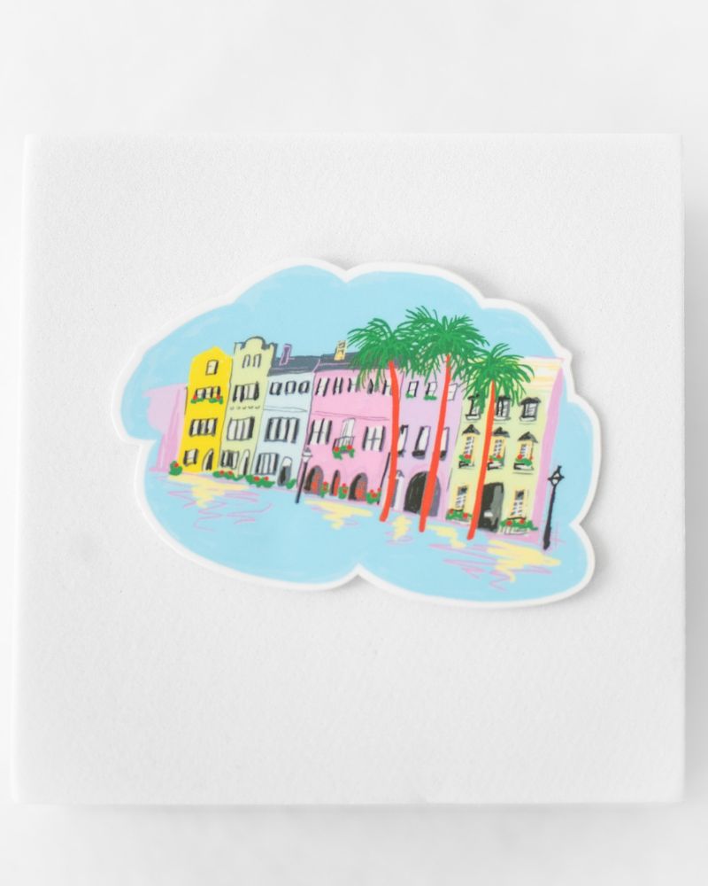 The Rainbow Row Sticker by The Tiny Tassel
