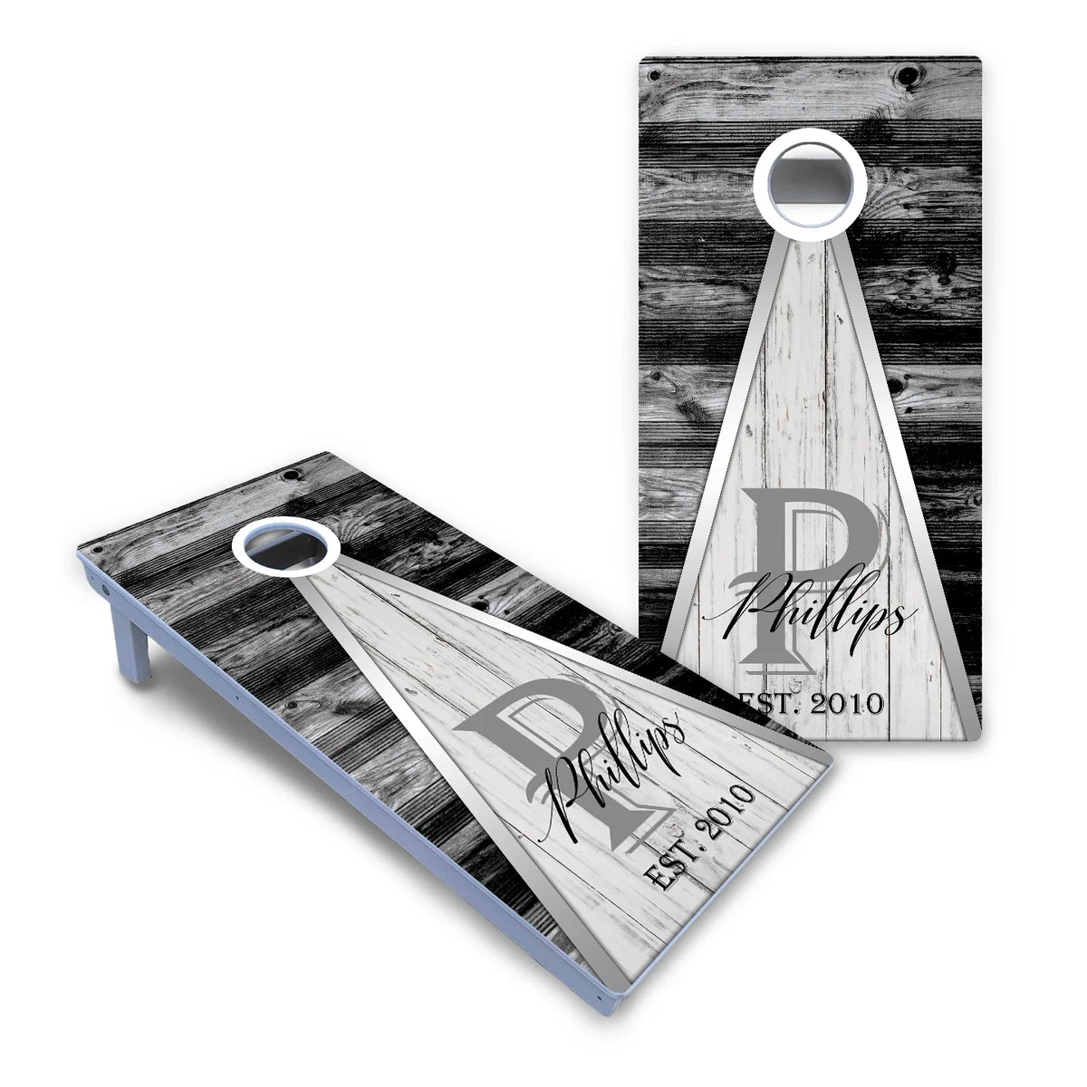 Wedding Triangle Cornhole Boards - All Weather Series