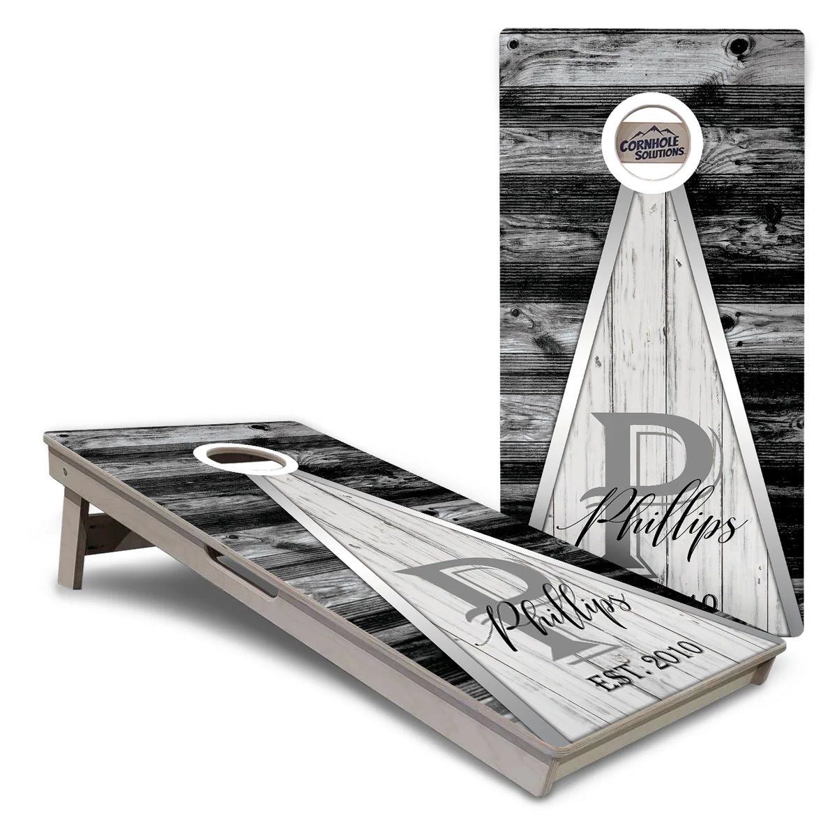 Wedding Triangle Cornhole Boards – Tournament Series