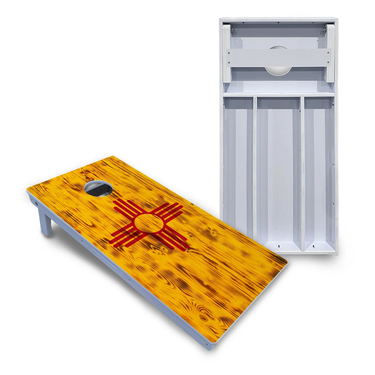 New Mexico Flag Cornhole Boards - All Weather Series