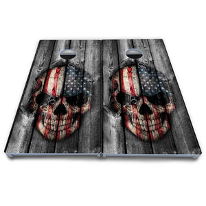 Skull Flag Cornhole Boards - All Weather Series