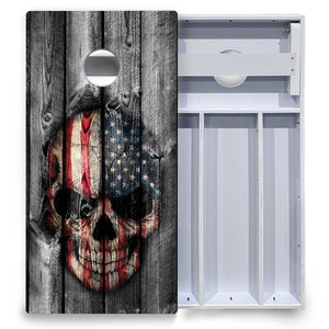 Skull Flag Cornhole Boards - All Weather Series