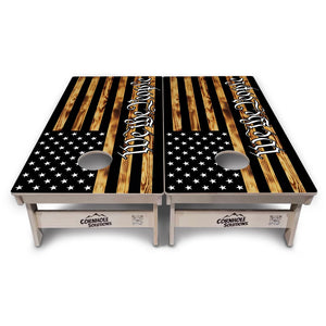 WTP Rustic Flag Cornhole Boards – Tournament Series