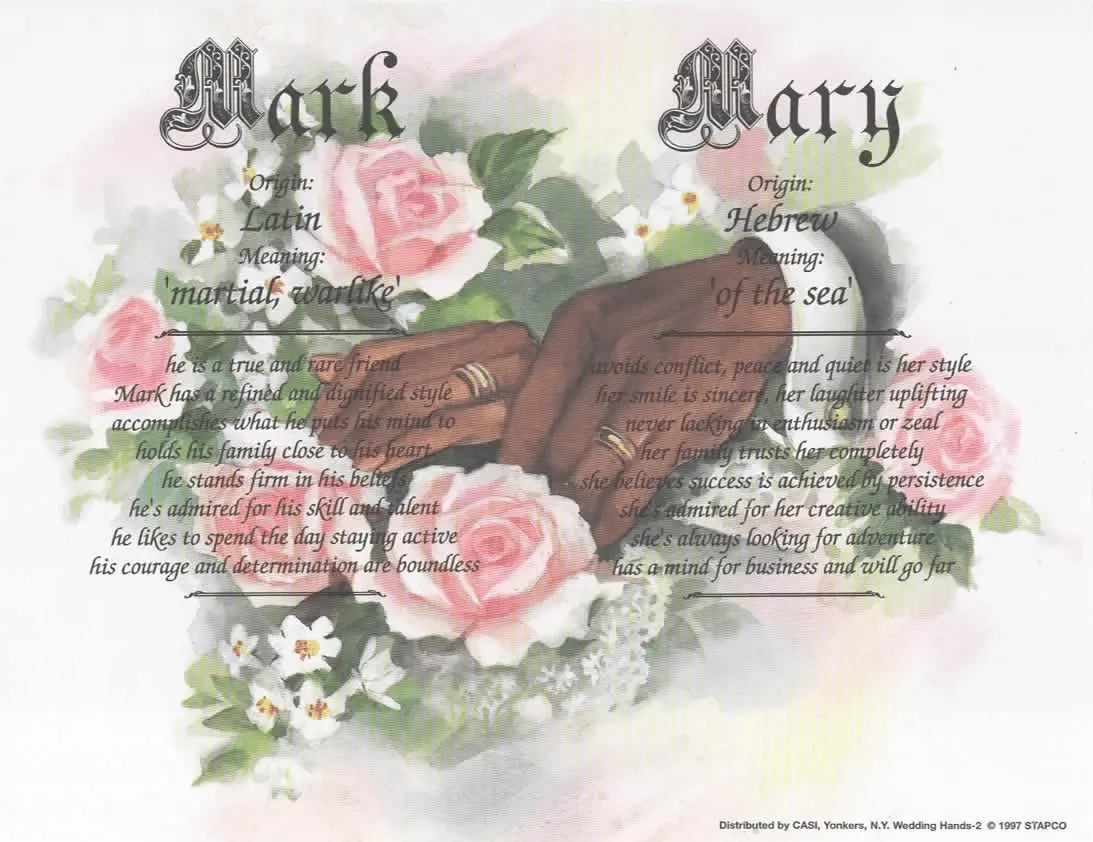 A & H Creative Names, Perfect Gift for Every Occasion, First Name, FREE SHIPPING by Helen's All Natural Creations, original artwork main product photo