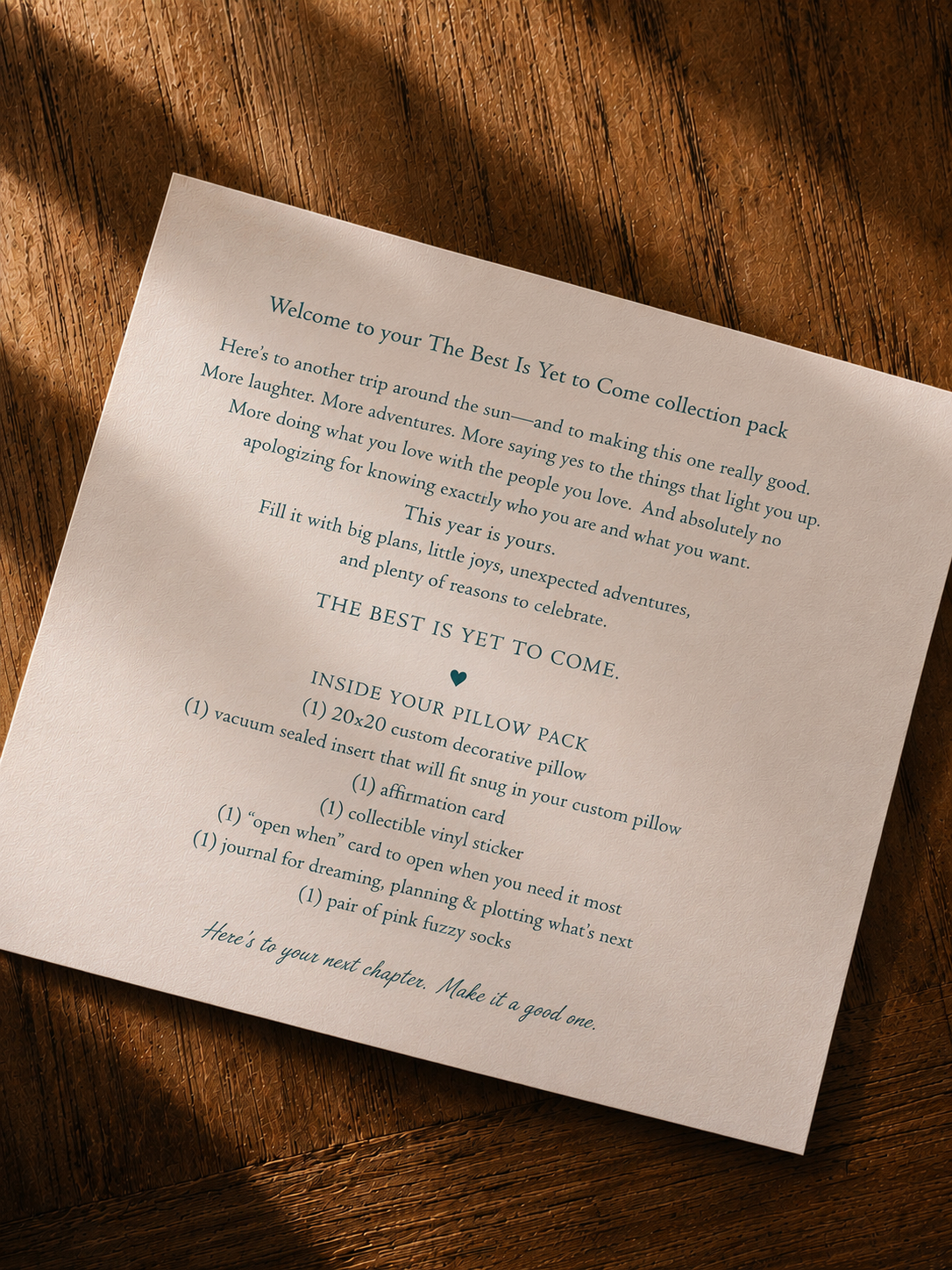 The Best Is Yet to Come Birthday Pillow Pack Mini by PillowPackShop, product photo 2