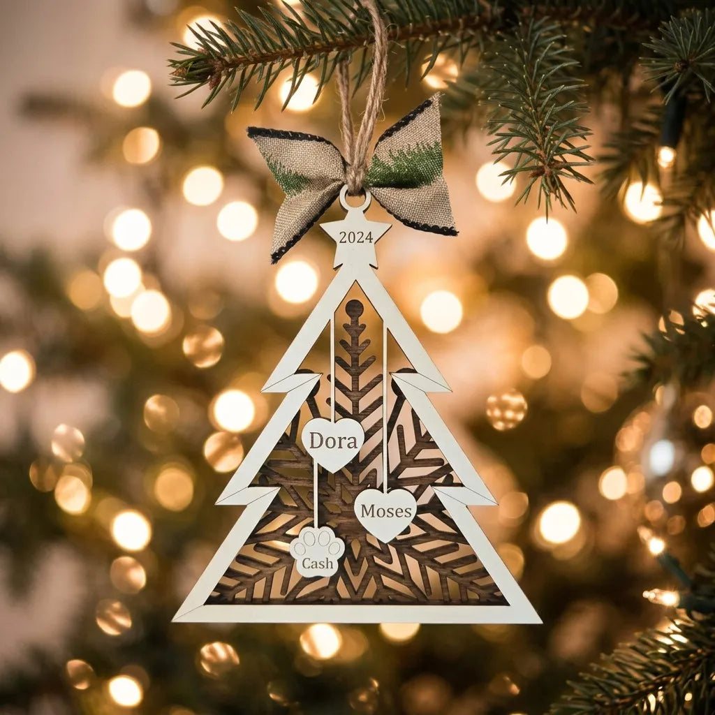 Personalized Family Tree Ornament