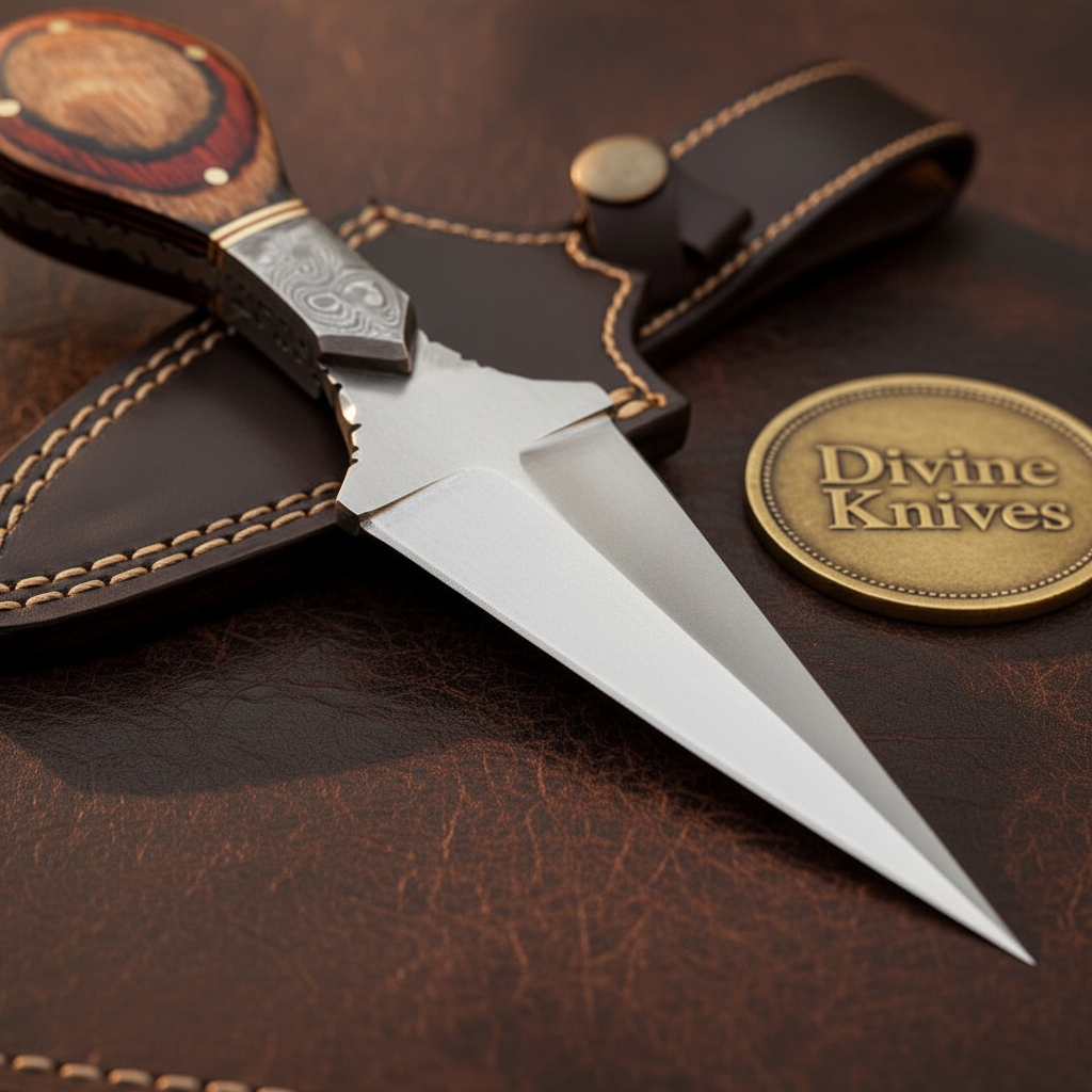 Spear Point Boot Knife by Divine Knives — detail view 2