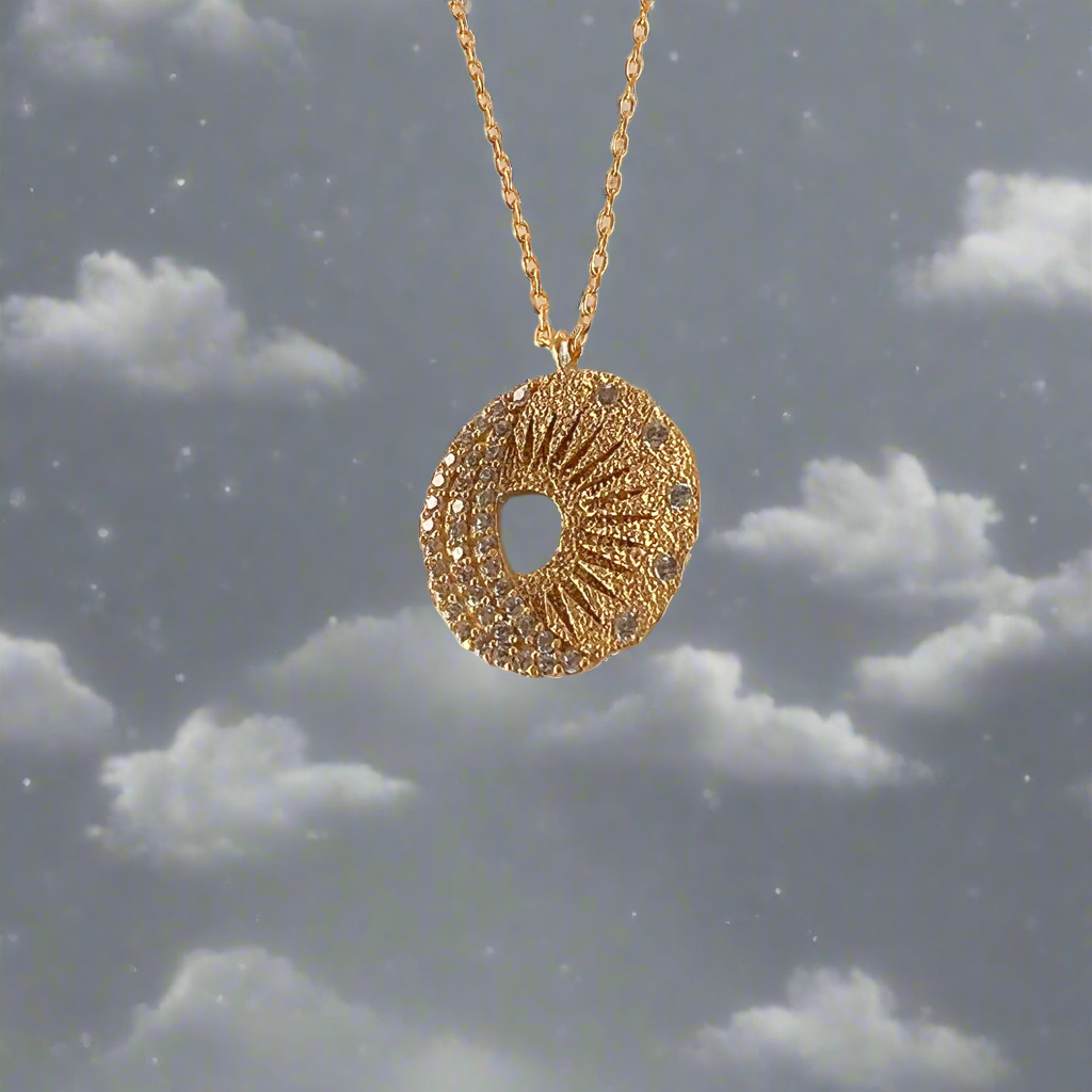Celestial Coin Necklace | Gold Vermeil by Ke Bella, additional product image 5
