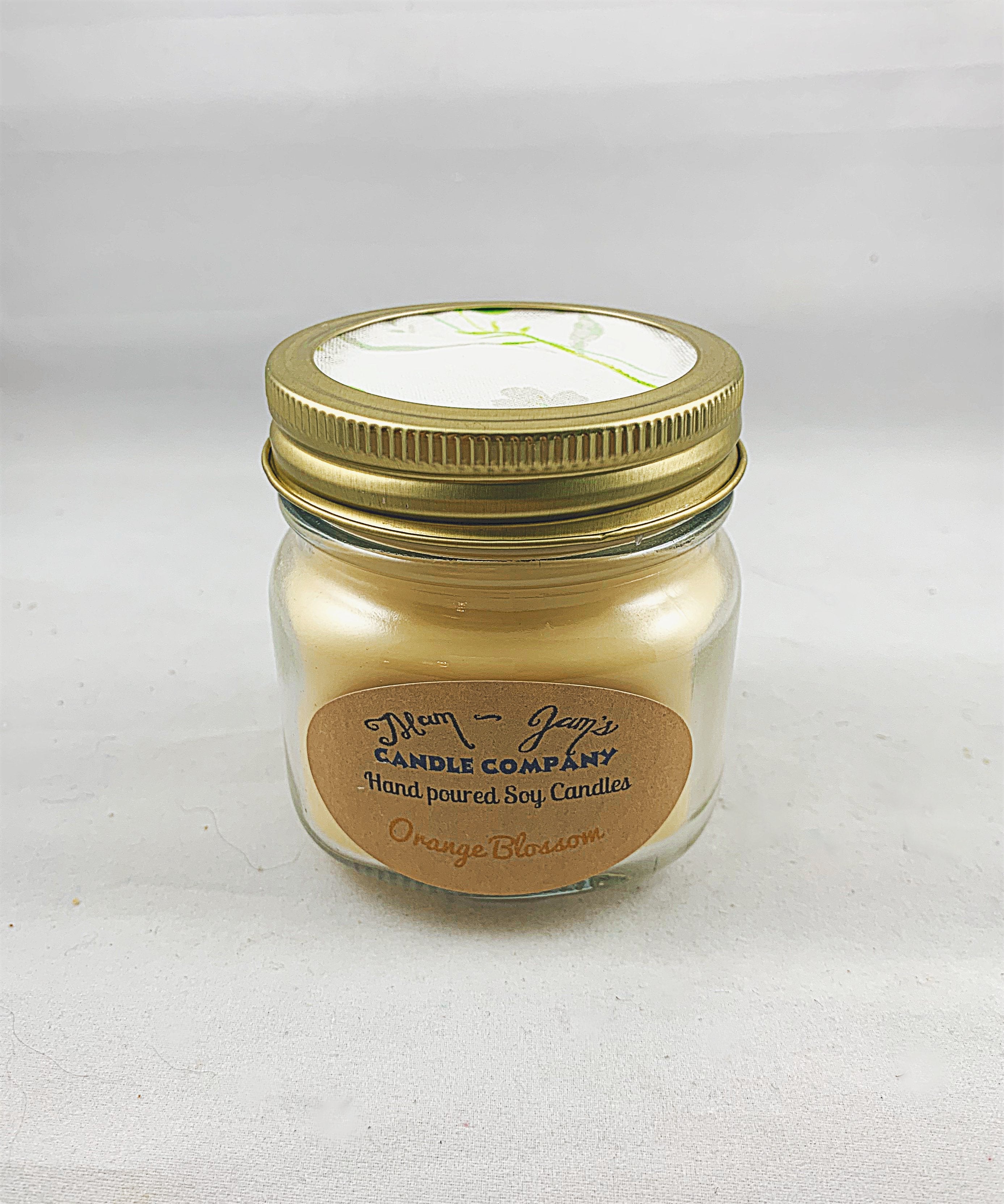 Orange Blossom soy candle and wax melts by Mam Jam’s Candle Company