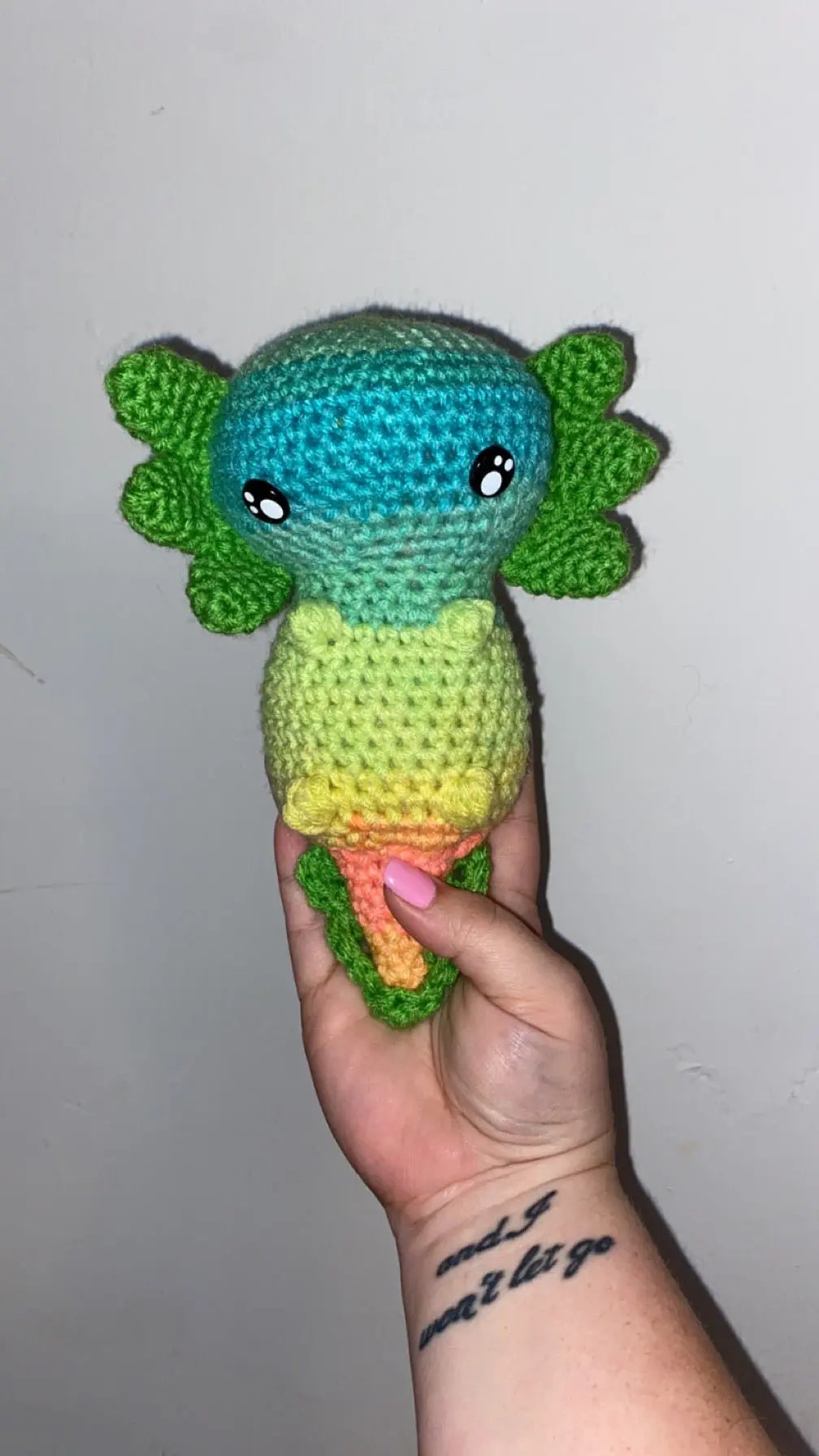 Crochet Axolotl Plush: Handmade Amigurumi Toy, Customizable, Cute Stuffed Animal
