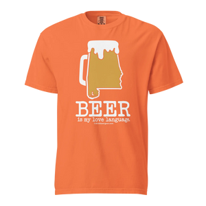 Alabama Beer Mug Tee - Beer Is My Love Language. - COMFORT COLORS BRAND TEE Drink Beer Gear