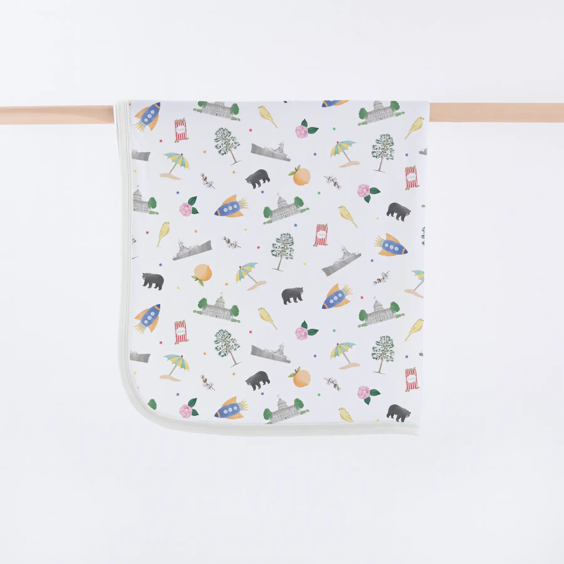 Alabama Kids Organic Cotton Baby Blanket by Nola Tawk, children's boutique clothing main product photo