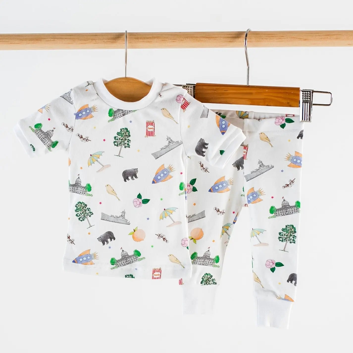 Alabama Organic Cotton Kids Pajamas Nola Tawk
