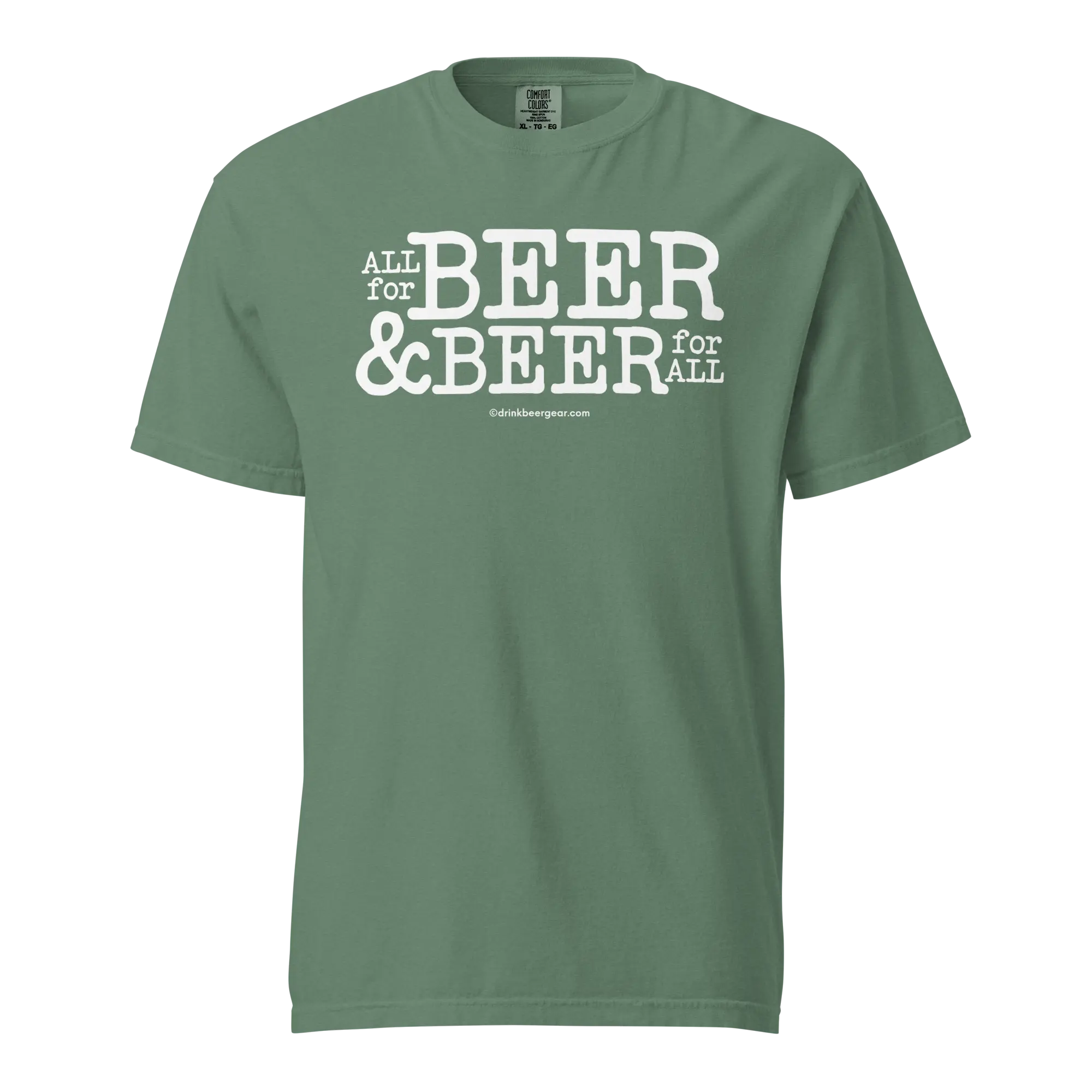 All for Beer & Beer for All Tee - COMFORT COLORS BRAND TEE by Drink Beer Gear, Southern lifestyle apparel main product photo