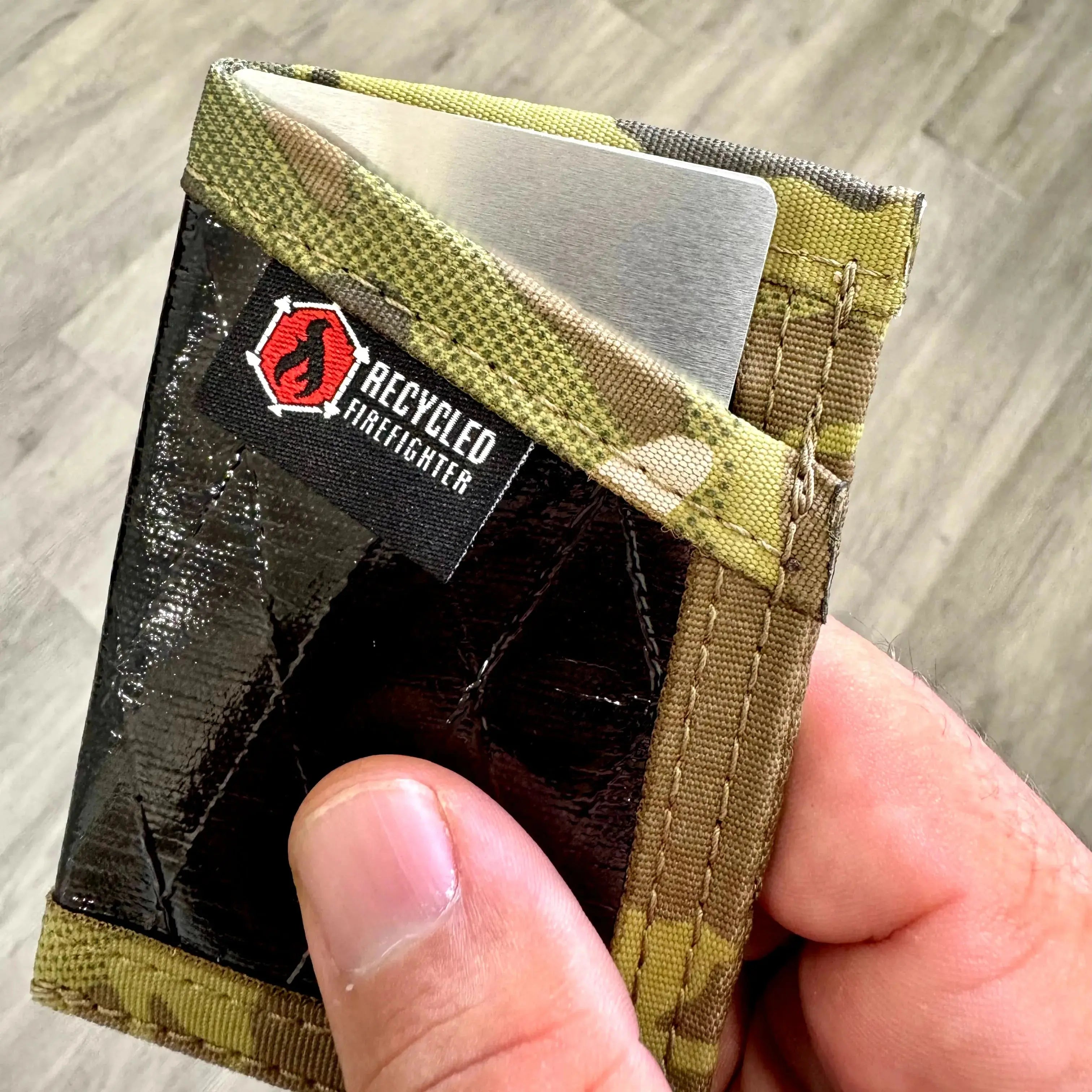 Aluminum RFID Blocker Card - 2 Pack by Recycled Firefighter, paper gift detail photo 2