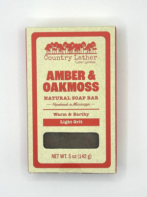 Amber and Oakmoss Soap Bar Set of 30 Bars Wholesale by Country Lather Soap Works, natural skincare detail photo 2