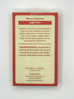 Amber and Oakmoss Soap Bar Set of 30 Bars Wholesale by Country Lather Soap Works, natural skincare detail photo 3