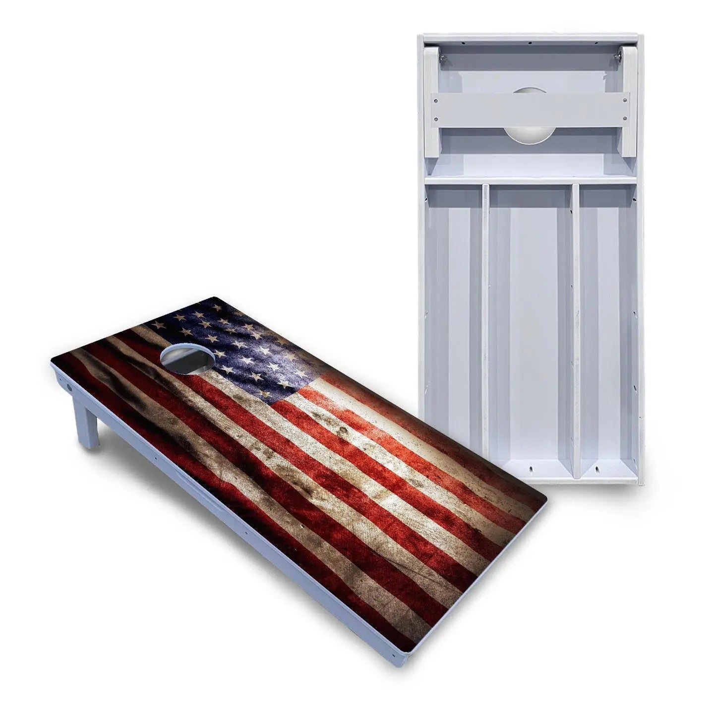 American Flag Cornhole Boards - All Weather Series by Cornhole Solutions, custom cornhole board main product photo