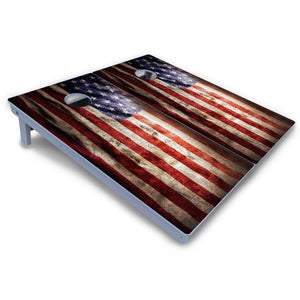 American Flag Cornhole Boards - All Weather Series by Cornhole Solutions, custom cornhole board detail photo 3