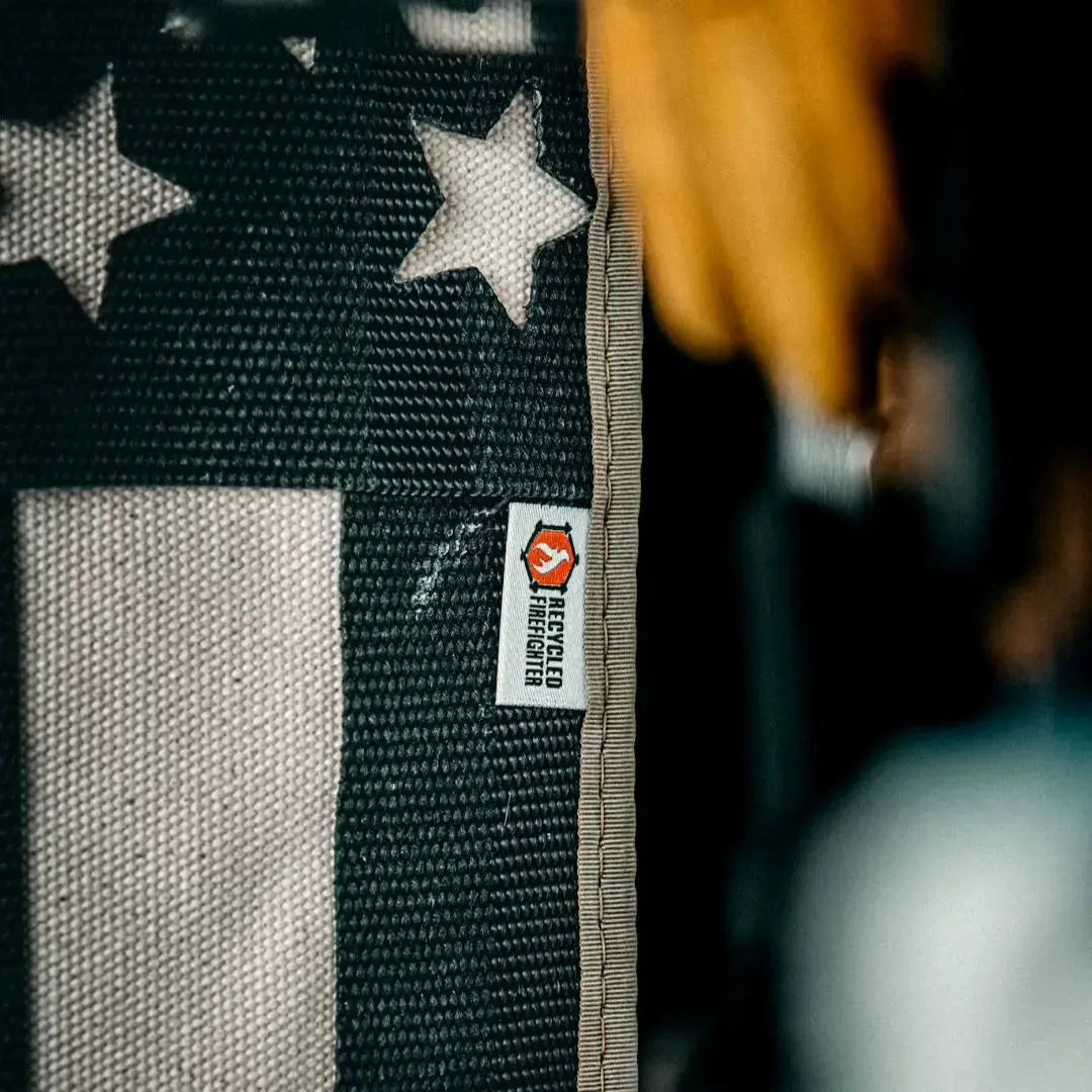 American Flag - Fire Hose - Thin Red Line by Recycled Firefighter, Southern home decor detail photo 4