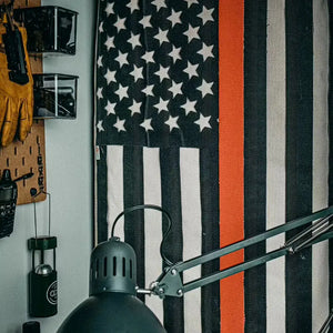 American Flag - Fire Hose - Thin Red Line by Recycled Firefighter, Southern home decor detail photo 5