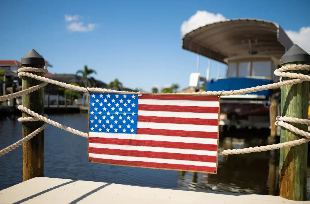American Flag - Rubber Fire Hose - Waterproof by Recycled Firefighter, Southern food gift detail photo 6