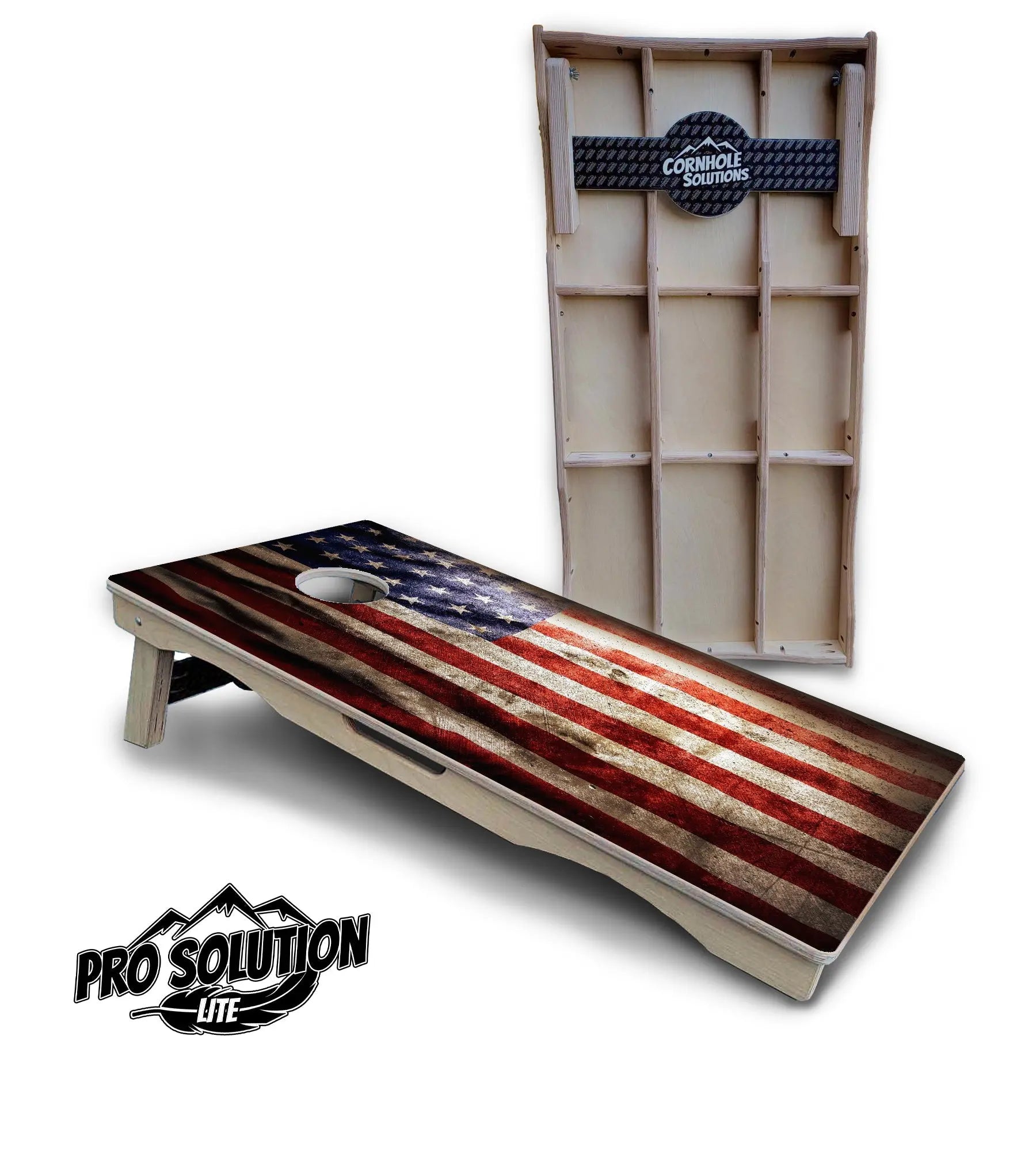 American Flag589 Cornhole Boards - Po Solution Lite Series Cornhole Solutions