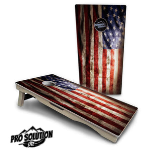 American Flag589 Cornhole Boards - Po Solution Lite Series Cornhole Solutions