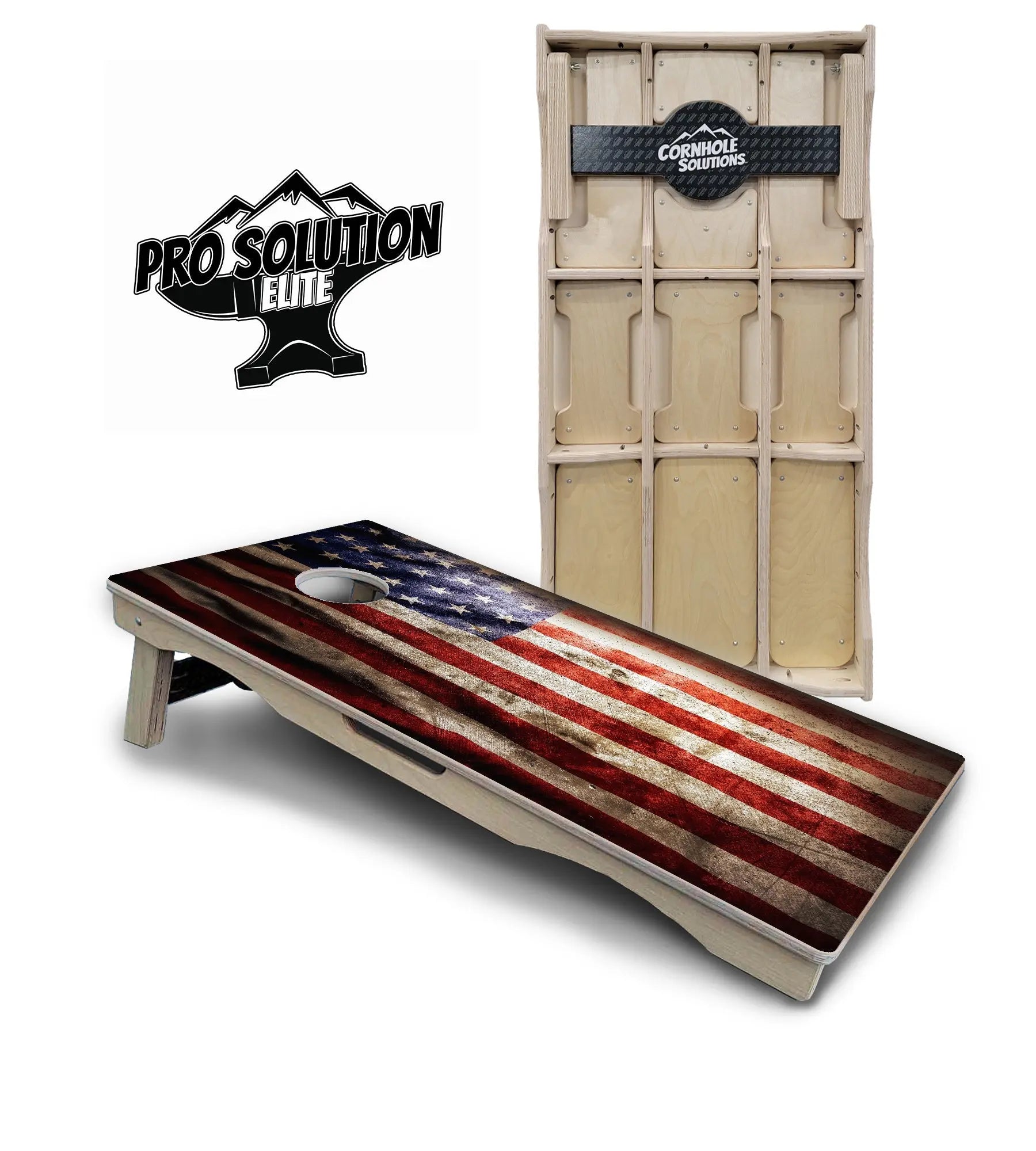 American Flag589 Cornhole Boards - Pro Solution Elite Series by Cornhole Solutions, custom cornhole board main product photo