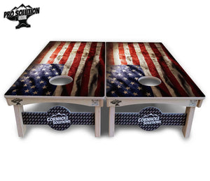 American Flag589 Cornhole Boards - Pro Solution Elite Series by Cornhole Solutions, custom cornhole board detail photo 3