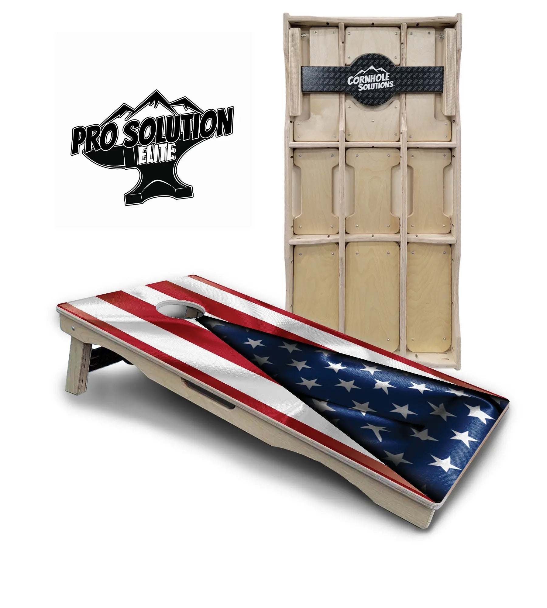 American Flag630 Cornhole Boards - Pro Solution Elite Series by Cornhole Solutions, custom cornhole board main product photo