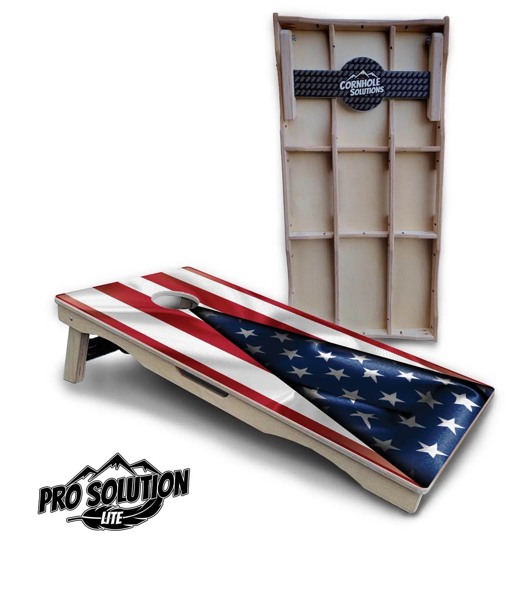 American Flag630 Cornhole Boards - Pro Solution Lite Series by Cornhole Solutions, custom cornhole board main product photo