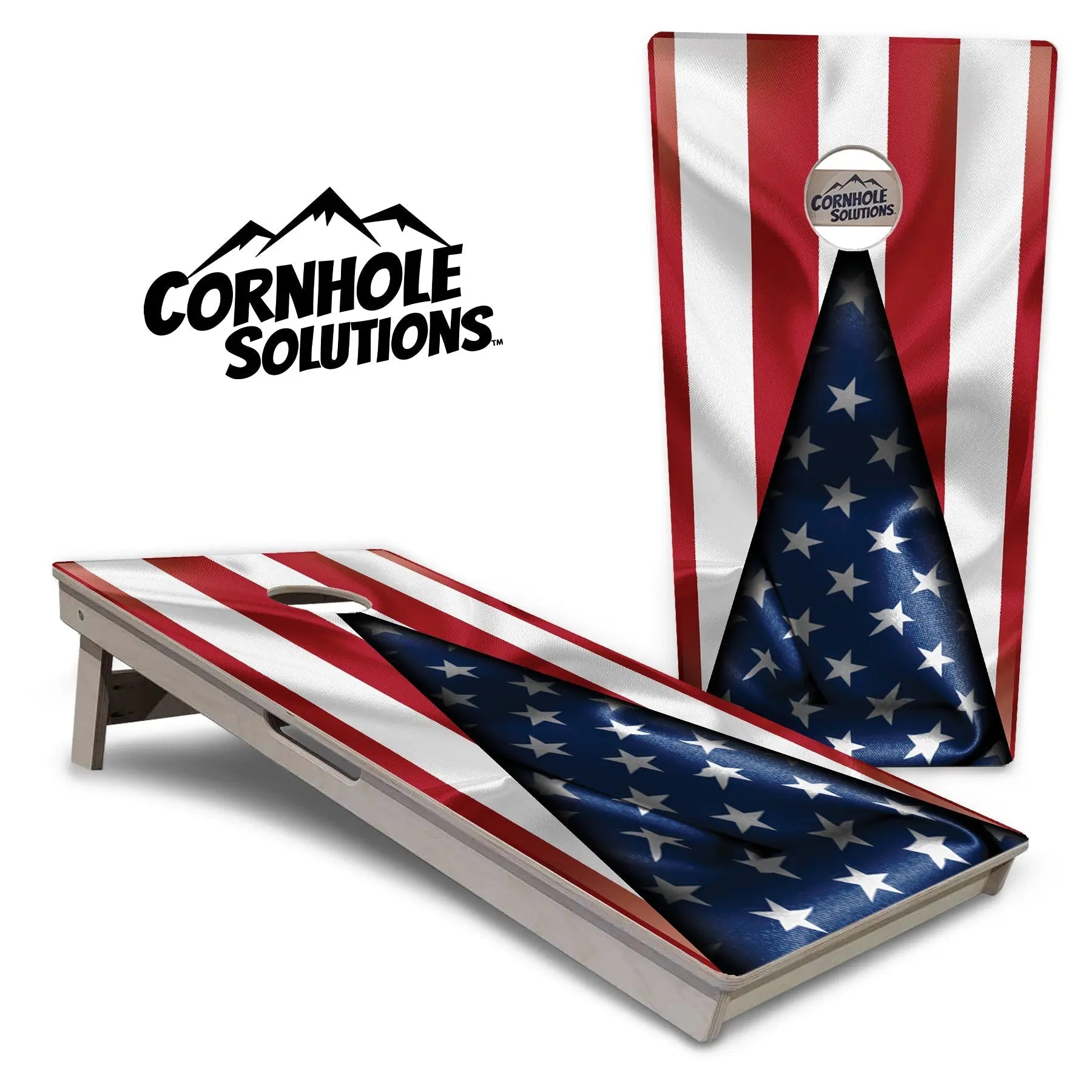 American Flag630 Cornhole Boards - Professional Tournament Series by Cornhole Solutions, custom cornhole board main product photo