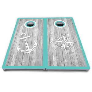 Anchor & Compass Cornhole Boards - All Weather Series Cornhole Solutions